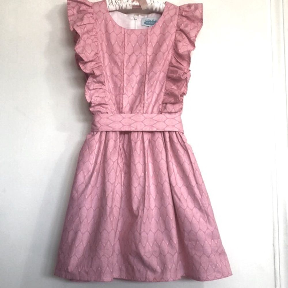 Mar & Luna Flutter Ruffle Dress, Size 8 NWT